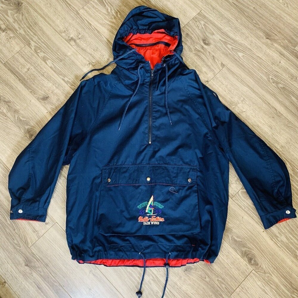Vintage Mens Windbreaker Size 13/14 North-eastern Fair Wind Surf 5139 Old School